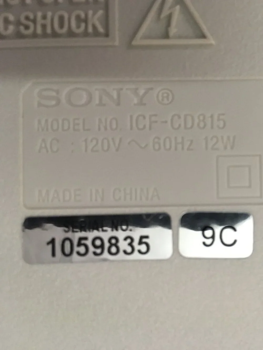 Sony Dream Machine FM/AM CD Clock Radio ICF-CD815 CD-R/RW Playback